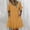 Yellow, variant on Dresses For Women Summer Ladies V-neck Short Sleeve Printed Boho Shift Sundress Mini Dress