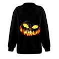 Womens Halloween Costumes Pumpkin Bats Print Y2K Oversized Pullover