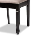 thumbnail image 6 of Bowery Hill Sand Fabric Dark Brown Finished Wood 7-Piece Dining Set, 6 of 9