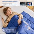 thumbnail image 2 of Manta refrescante Topcee Weighed Blanket, 3,2 kg, 100 x 150 cm, 40-60 libras, 2 of 6