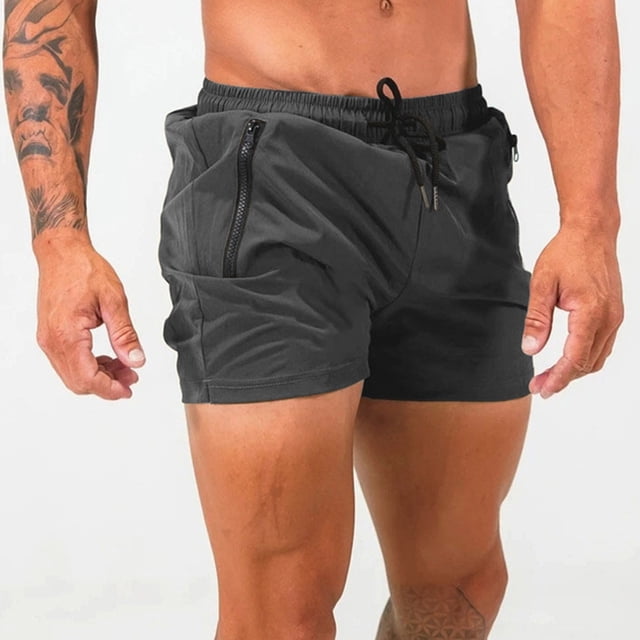 WILLBEST Pantalones Deportivos Cortos para Hombre, Pantalones de Fitness para Hombre, Pantalones Cortos de Entrenamiento para Correr de Secado Rápido y Finos de Verano