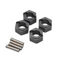 thumbnail image 1 of 4x Adaptateur Roue RC Modèle Accessoire Pièces de Rechange Rallonge Roue RC Entretoises Roues Moyeux pour 1/24 Fcx24 1/24 RC Voiture sur Chenilles Gris Foncé, 1 of 8