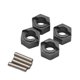 thumbnail image 1 of 4 adaptadores de acoplamiento hexagonal, espaciadores de ruedas RC, piezas de repuesto, buje hexagonal RC para Gris oscuro, 1 of 9