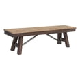 thumbnail image 1 of Pemberly Row Dining 63" Transitional Wood Bench in Driftwood, 1 of 1