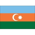 thumbnail image 1 of Azerbaijan 3' x 5' Indoor Polyester Country Flag, 1 of 1