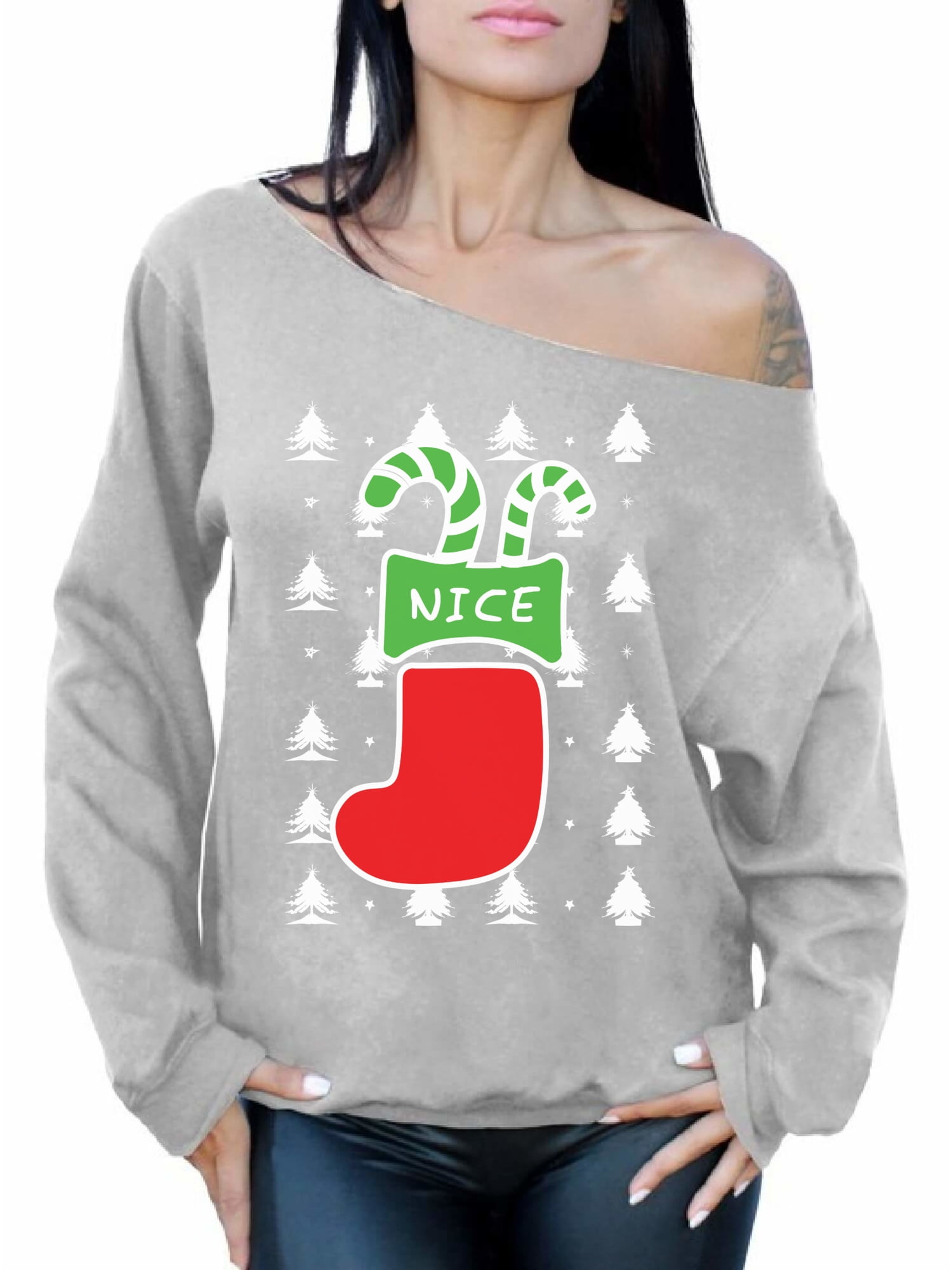 Awkward Styles Let it Snow Sweatshirt Ugly Christmas Sweater Santa Pug Christmas Sweatshirt