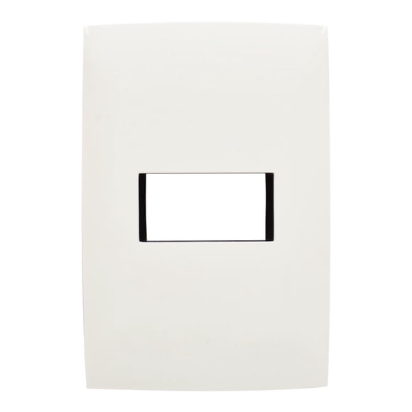 Placa Decorativa 1 Modulo Leviton Plastico Blanco 20 Piezas