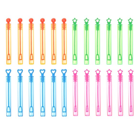 24 varitas de burbujas vacías para niños, mini varitas de burbujas, juguetes de verano (color aleatorio)