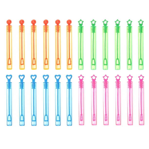 24 PCS Vacías Burbuja Varitas Niños Mini Burbuja Varitas Juguetes de verano (color aleatorio)