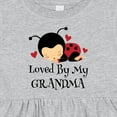 thumbnail image 4 of Inktastic Loved by Grandma Ladybug Girls Baby Dress, 4 of 5