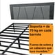 thumbnail image 4 of Base para Cama Matrimonial de Acero Reforzado, con Cabecera Tapizada en Tela – Fácil de Armar y Resistente para Colchón, Marco de cama, Base de Cama, 4 of 6