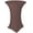 Chocolate, variant on Banquet Tables Pro 4 Pack 32 x 43 Spandex Cocktail Tablecloth White