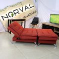 thumbnail image 3 of Sofá Cama Individual NORVAL Sillón y Taburete Florencia Moderno en Lino Shedron, 3 of 8