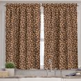 thumbnail image 2 of Ambesonne Leopard Print Valance & Curtain, Orange Exotic African, 55"x36", Orange and Black, 2 of 7