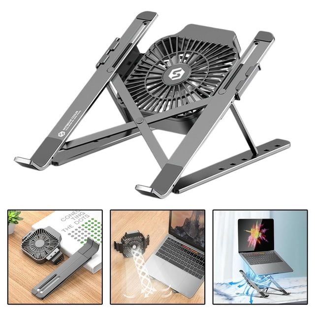 Soporte de ordenador portátil Hugo Plegable Ajustable de Aleación de Aluminio