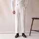 thumbnail image 1 of Pantalones largos de moda para hombre, casuales, de color sólido, con bolsillos y cremallera, cintura elástica, de poliéster., 1 of 9