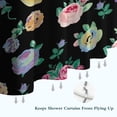 thumbnail image 6 of Pioneer Flower Floral Print Pattern Shower Curtain 72"x72" ,Bathroom Decorative Shower Curtains Set with 12 Hooks,Modern Waterproof Washable Shower Curtain, 6 of 6