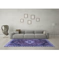 thumbnail image 3 of Ahgly Company Indoor Rectangle Persian Blue Traditional Area Rugs, 7' x 9', 3 of 4