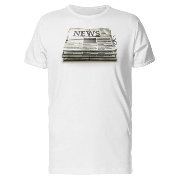 Newspaper In Old Style Package Tee Men's -Image by Shutterstock