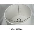 thumbnail image 3 of Mestar Decor Uno Fitter Small Off White Fabric Lampshade 9" x 10" x 7.5", 3 of 6