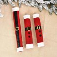 thumbnail image 1 of 3 piezas de cubiertas de manijas de nevera navideñas Cubierta de manija de nevera para nevera de doble puerta Decoraciones navideñas de cocina, guantes de tela cepillada para microondas LingWen 9024715169143, 1 of 1