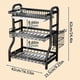 thumbnail image 3 of Estante de Almacenamiento Utensilios Cocina, Estante Drenaje tazones y Platos Multifuncional encimera, Cocina multifuncionales para el hogar, 3 of 8