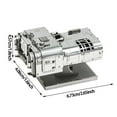 thumbnail image 4 of A Set DIY 3D Stainless Steel Metal Puzzle Adult Stereo Model Wild Ground Airship 3D Metal Model Kit, 4 of 8