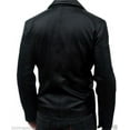 thumbnail image 2 of Mens Leather Jacket Slim Fit Biker Motorcycle Genuine Lambskin Jacket Coat A199, 2 of 3