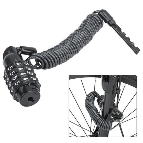 Candado Universal para casco de motocicleta y Código de cable, combinación de pin, Mosquetón de Bloqueo para protección de Segura del Casco