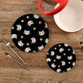 thumbnail image 2 of Cute Cats Placemats Set of 2, Woven Washers, Cotton, Round Large Pot Holder, Heat Resistant, for Pot Countertops Home Decor, 2 of 7