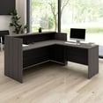thumbnail image 3 of Arrive 72W x 72D L Shaped Reception Desk in Storm Gray - Engineered Wood, 3 of 8