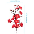 thumbnail image 2 of GOOHOCHY 5Pcs Red Simulation Flower Decor For Wedding Party Homeowners Lifelike Artificial Wintersweet, 2 of 7