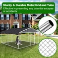thumbnail image 6 of Yamissi Large Dog Kennels for Outside 10x10 ft Outdoor Dog Kennel Heavy Duty for Large Dogs Run Cage Metal Kennels with Roof Cover for Yard, 6 of 7
