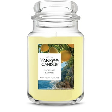 Yankee Candle Sicilian Lemon Original Large Jar Scented Candles, 22 oz