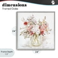 thumbnail image 4 of Stupell Industries Farmhouse Soft Blush Botanical Bouquet Gray Framed Giclee Art, 24 x 24, by Carol Robinson, 4 of 8