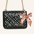 thumbnail image 2 of Unique Bargains 1 Pc Trendy Little Bow Handbag Charm Bag Accessories Orange Pink, 2 of 5