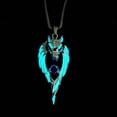 thumbnail image 3 of Arghm Glowing Wolf Necklace,2.2x1in Luminous Wolf Pendant,Retro Hip-hop Street Trendy Necklace, 3 of 3