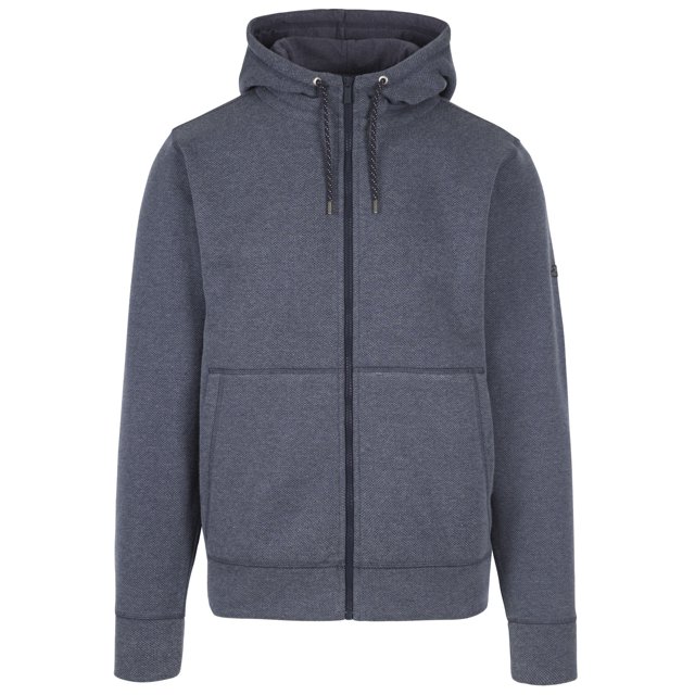 Trespass - Sudadera con Cremallera Horbling para Hombre (Marino Jaspeada)