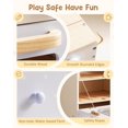 thumbnail image 4 of Robud Wooden Toy Oven Play Kitchen Set for Kids Ages 3+, Blue Montessori Kitchen with Stove, Cookware, Recipe Cards & Spice Bottles, Pretend Play Gift for Toddlers Boys Girls, 4 of 9