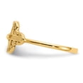 thumbnail image 3 of Primal Gold 10 Karat Yellow Gold Polished and Diamond-cut 2mm Crucifix Ring, 3 of 7