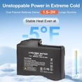 thumbnail image 6 of SAVIOR HEAT Heated Gloves for Men Women, EH 8 Pro Electric Leather Ski Gloves for Extreme Cold -5℉, Aero-Grade Aerogel 3M Insulation, 3000mAh Rechargeable Battery Waterproof for Skiers, 6 of 16