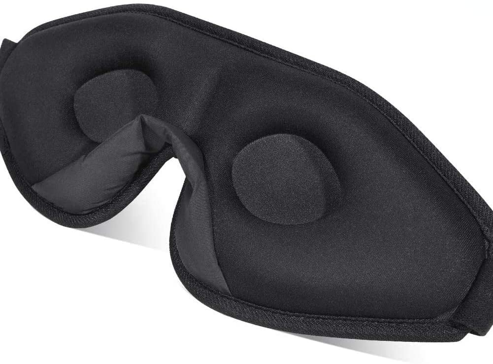 3D Sleep Mask Women and Men （Gray）, Premium Sleep Mask with Innovative