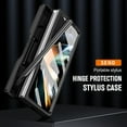 thumbnail image 7 of Dteck for Samsung Galaxy Z Fold 4 Case, Galaxy Z Fold4 5G Case with Slide Camera Lens Cover, Built-in Screen Protector & Invisible Kickstand, Heavy Duty Full Body Protective Case with Stylus,Black, 7 of 7