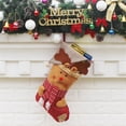 thumbnail image 1 of Fiudx Juego de Medias Navideñas, Bonito Diseño de Papá Noel, Tela Resistente, Espacio para Regalos, Adorno Colgante para El Árbol, Reutilizable Durante Años, Ideal para Chimenea o Repisa, Tamaño 45 X, 1 of 2