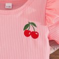 thumbnail image 5 of Toddler Girl Clothes Summer Outfit Set Ruffle Sleeve Top and Shorts Soft Stretchy 2 Piece 6 9 12 18 24 Months 2T 3T Kaprioy Toddler Girl Clothes, 5 of 6
