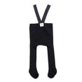 thumbnail image 5 of Franhais Newborn Baby Suspender Overall Pantyhose Solid Color High Waist Ribbed Knit Tights, 5 of 6