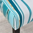 thumbnail image 5 of Dining Room Chair Covers Set of 6, Stretch Parsons Chair Slipcovers Removable Washable Spandex Printed Chair Seat Protector Cover for Hotel, Office, Ceremony, Banquet, Wedding Party (Striped Blue), 5 of 6
