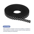 thumbnail image 3 of Uxcell Grosgrain Ribbons 25 Yards 3/8" Black with White Dots Ribbon Bow Decoration, 3 of 7