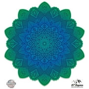 Detailed Mandala Beautiful Flower Design - 3" Vinyl Sticker - For Car Laptop I-Pad Phone Helmet Hard Hat - Waterproof Decal