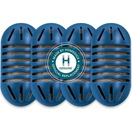Homedics Demineralization Cartridges for Ultrasonic Humidifiers, 4-Pack Replacement, Reduces Hard Water Build-Up, White Dust, UHE-HDC4